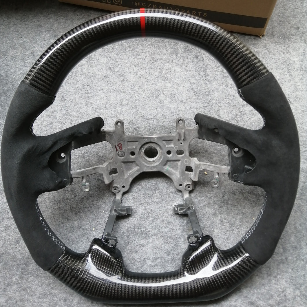 CZD 9th Gen Accord Steering Wheel with Carbon Fiber and Alcantara