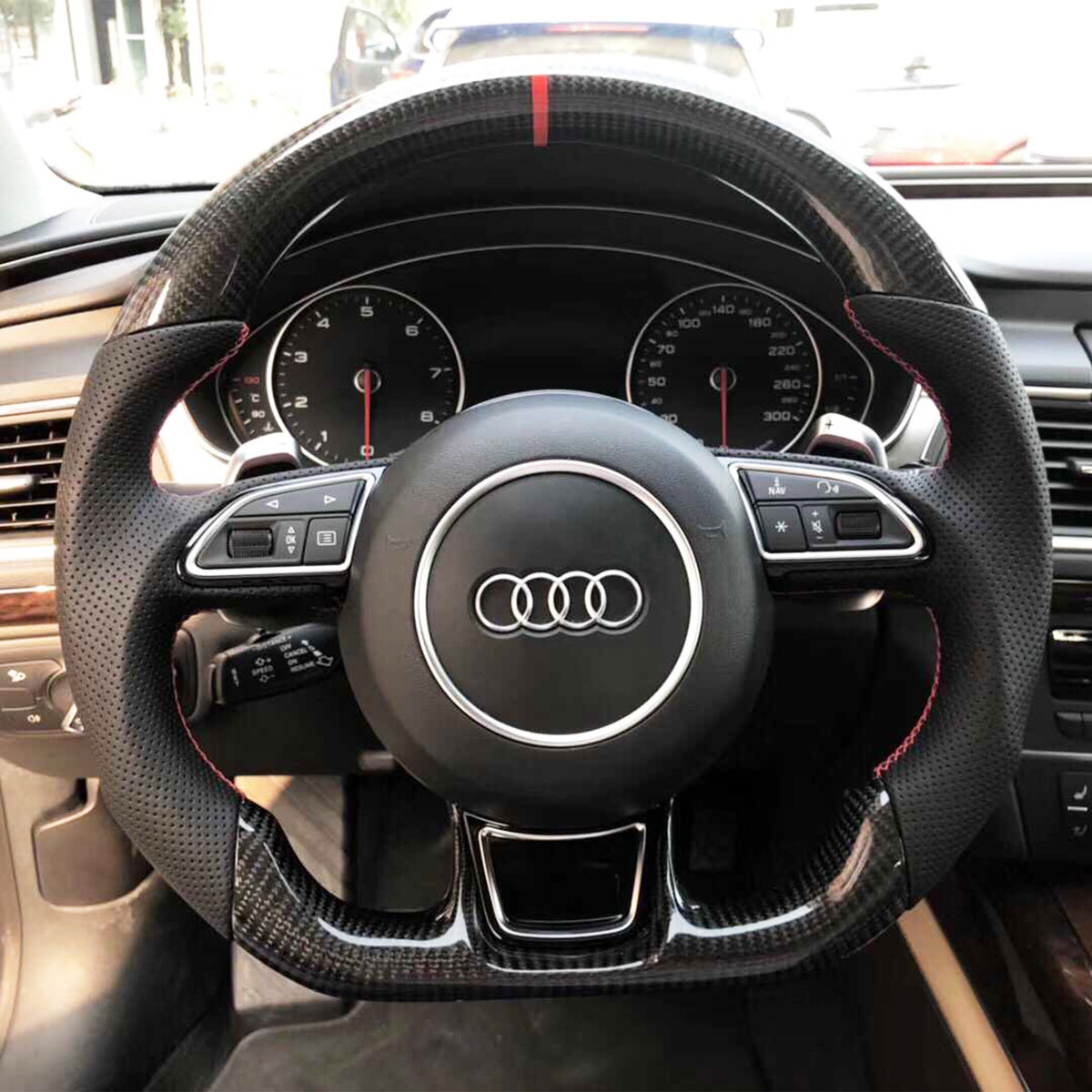 CZD R8 Steering Wheel With Carbon Fiber for Audi – CZD Autoparts