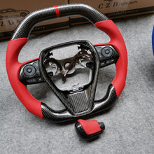 Load image into Gallery viewer, CZD 2018-2021 Camry XSE Carbon Fiber steering wheel(top and bottom flat)