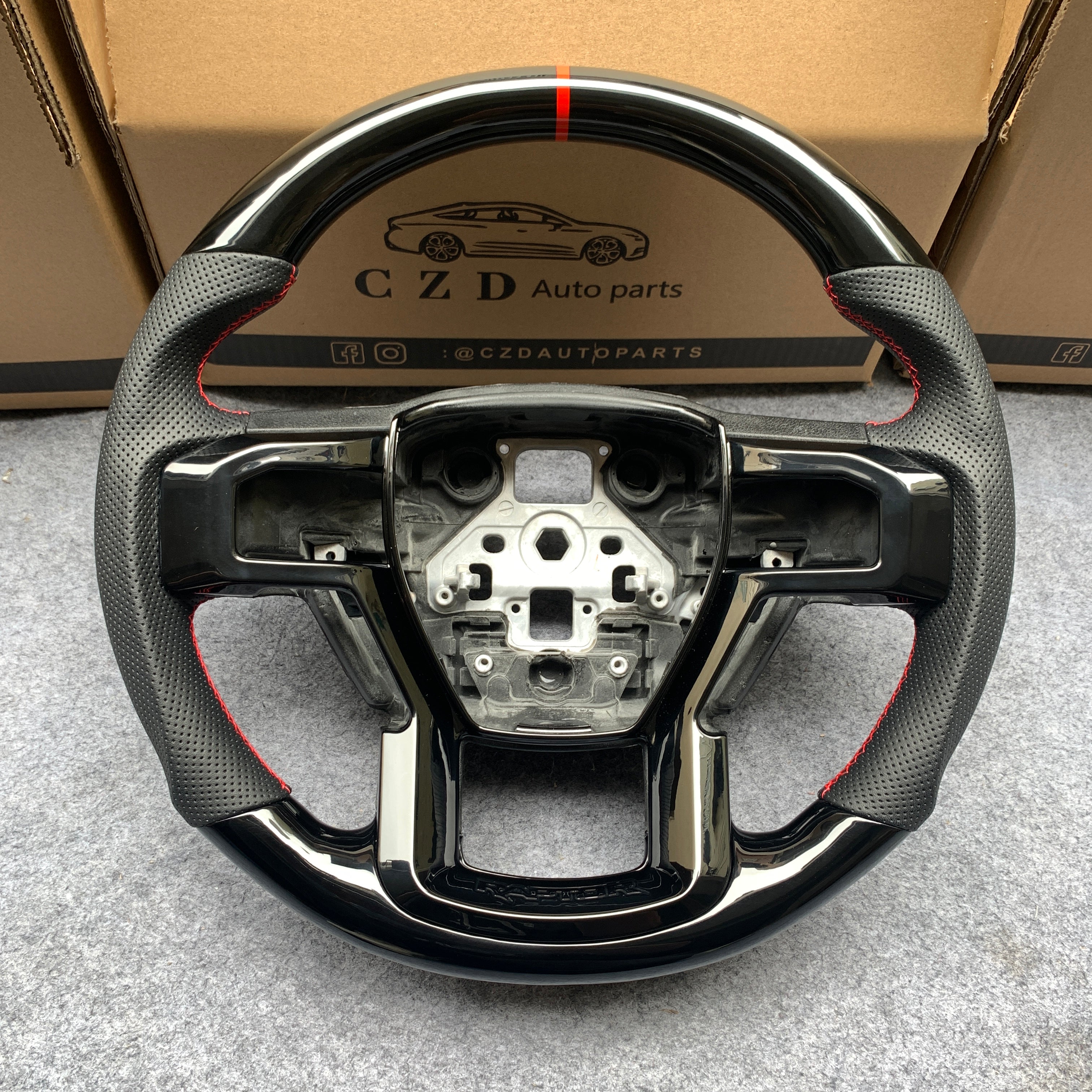 CZD Ford F150 Raptor Piano glossy black steering wheel – CZD Autoparts
