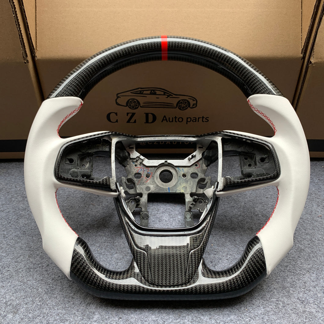 CZD 2016-2021 Honda FK8/Civic/FK7 carbon fiber steering wheel（Fit EU Version)