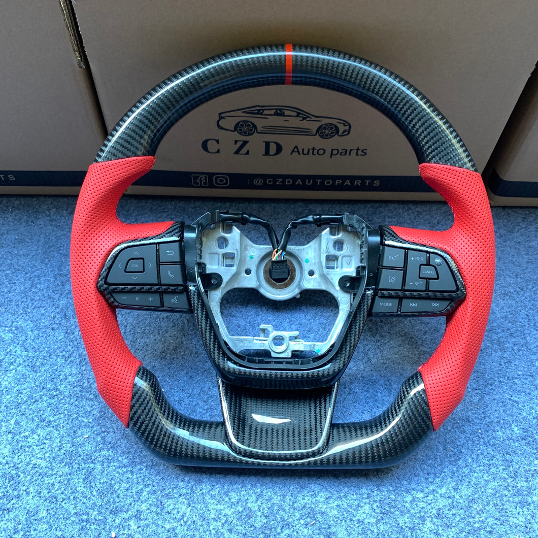 CZD Toyota Highlander 2020/2021/2022 carbon fiber steering wheel