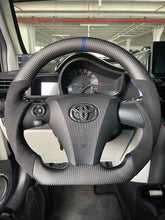 Load image into Gallery viewer, CZD Scion IQ carbon fiber steering wheel with matte carbon fiber