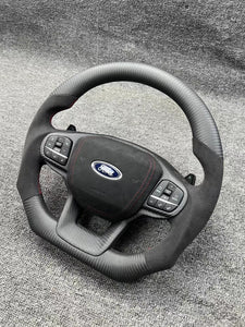 CZD Ford Explorer XLT /ST 2020 - 2021 carbon fiber steering wheel with matte carbon fiber