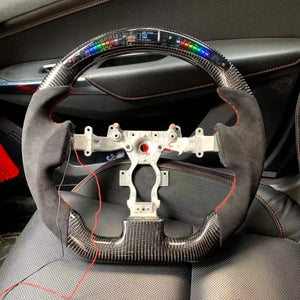 CZD Nissan GTR /R35 2009-2016 carbon fiber steering wheel with JP LED