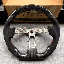 Load image into Gallery viewer, CZD Nissan GTR /R35 2009-2016 carbon fiber steering wheel with JP LED