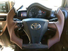 Load image into Gallery viewer, CZD Scion IQ carbon fiber steering wheel with F1 shape