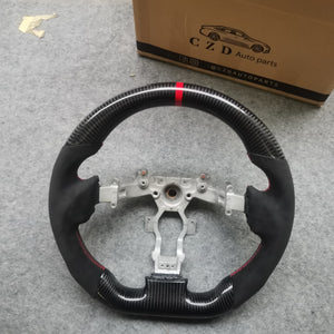 CZD For Nissan GTR /R35 2009-2016 carbon fiber steering wheel with black Alcantara