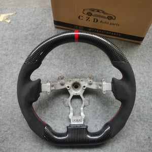 CZD For Nissan GTR /R35 2009-2016 carbon fiber steering wheel with black Alcantara