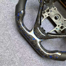 Load image into Gallery viewer, CZD Acura ILX/RDX blue flake forged carbon fiber steering wheel