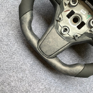 CZD Tesla model 3/model Y Matte forged carbon fiber steering wheel