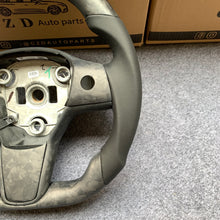 Load image into Gallery viewer, CZD Tesla model 3/model Y Matte forged carbon fiber steering wheel