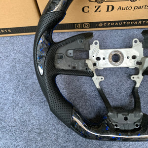 CZD Honda FK8/Civic/FK7 2016-2021 blue flake forged carbon fiber steering wheel