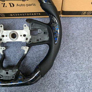 CZD Honda FK8/Civic/FK7 2016-2021 blue flake forged carbon fiber steering wheel