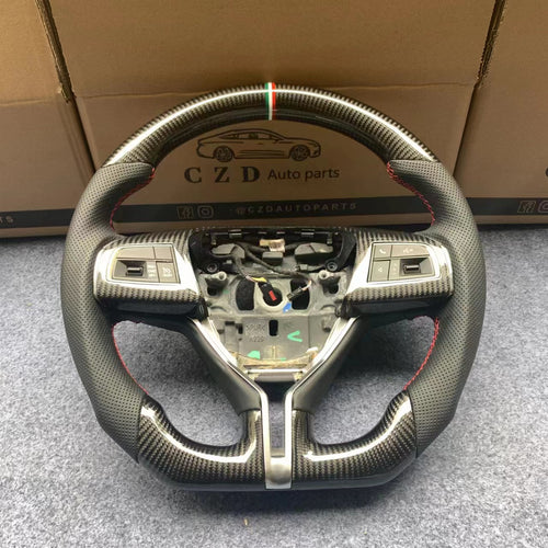 CZD autoparts For maserati ghibli 2014 2015 2016 2017 2018 carbon fiber steering wheel
