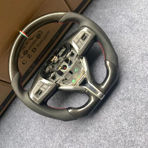 CZD autoparts For maserati ghibli 2014 2015 2016 2017 2018 carbon fiber steering wheel