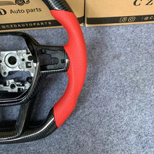 Load image into Gallery viewer, CZD autoparts For 11thgen civic 2021 2022 2023 carbon fiber steering wheel with red stripe