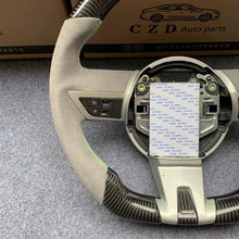 Load image into Gallery viewer, CZD autoparts For chevrolet camaro 2010 2011 carbon fiber steering wheel with green stripe