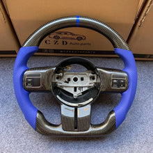 Load image into Gallery viewer, CZD autoparts For Jeep Wrangler 2014 carbon fiber steering wheel with blue stripe