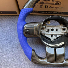 Load image into Gallery viewer, CZD autoparts For Jeep Wrangler 2014 carbon fiber steering wheel with blue stripe