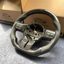 Load image into Gallery viewer, CZD autoparts For Jeep Wrangler 2014 carbon fiber steering wheel with smooth leather