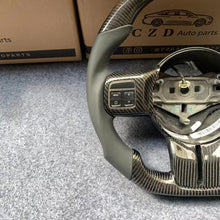 Load image into Gallery viewer, CZD autoparts For Jeep Wrangler 2014 carbon fiber steering wheel with smooth leather