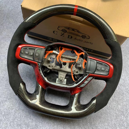 CZD autoparts For dodge Ram 2019+  carbon fiber steering wheel