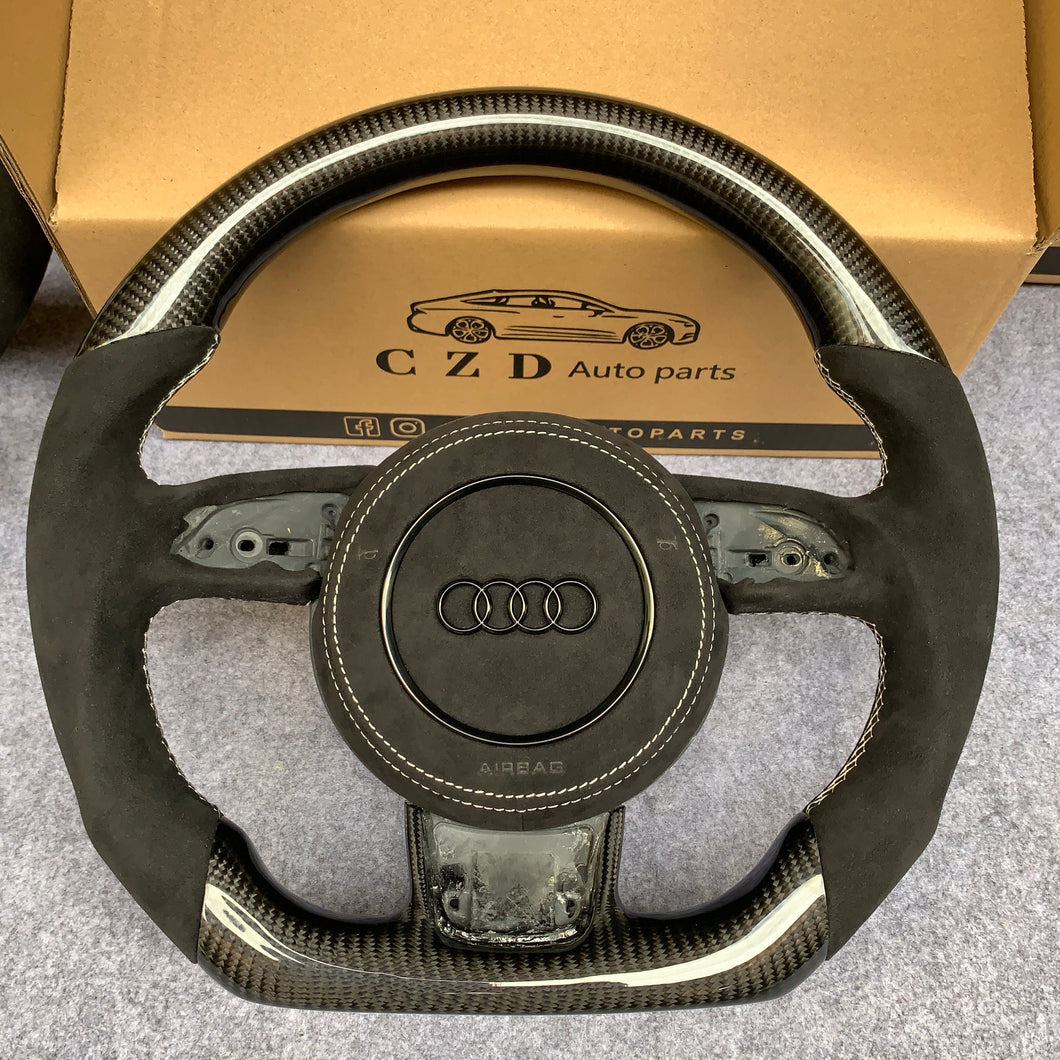 CZD Audi B8 S4 2013-2016 steering wheel carbon fiber with airbag cover