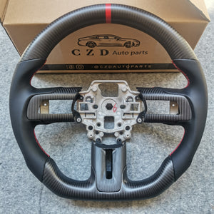 CZD 2018+ Ford Mustang GT carbon fiber steering wheel