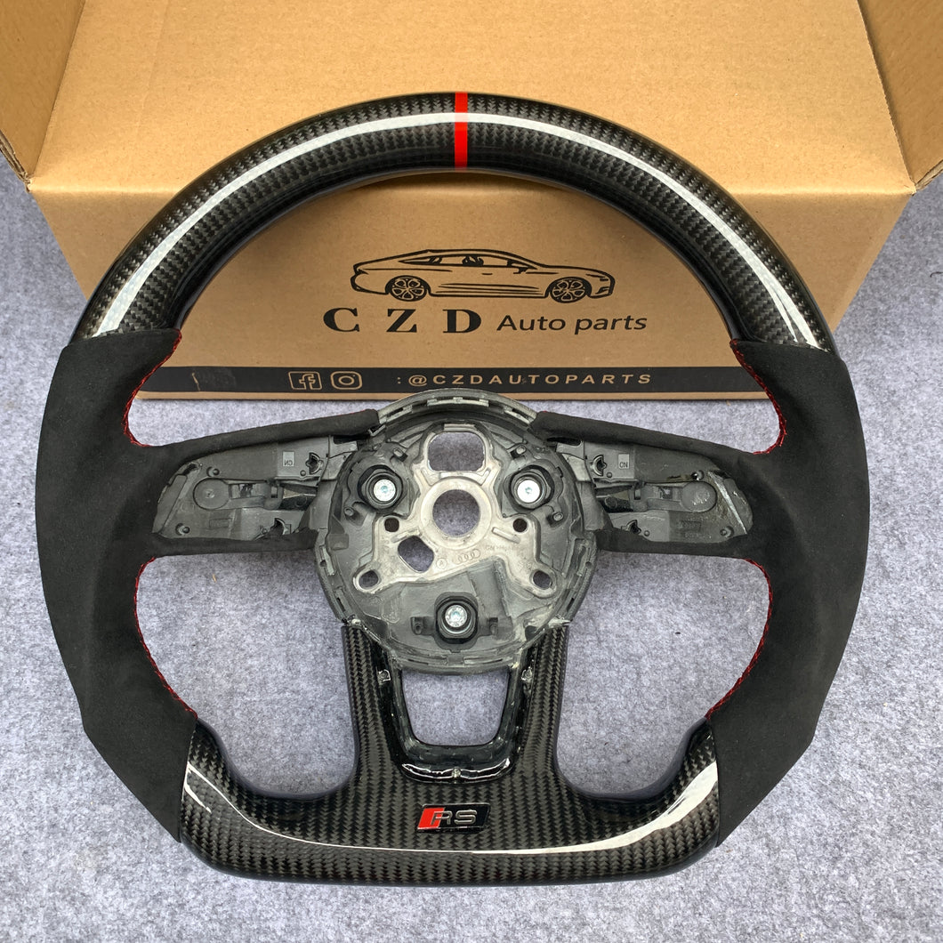 CZD 2017 UP Audi B9 A3/A4/A5/S3/S4/S5/RS3 carbon fiber steering wheel