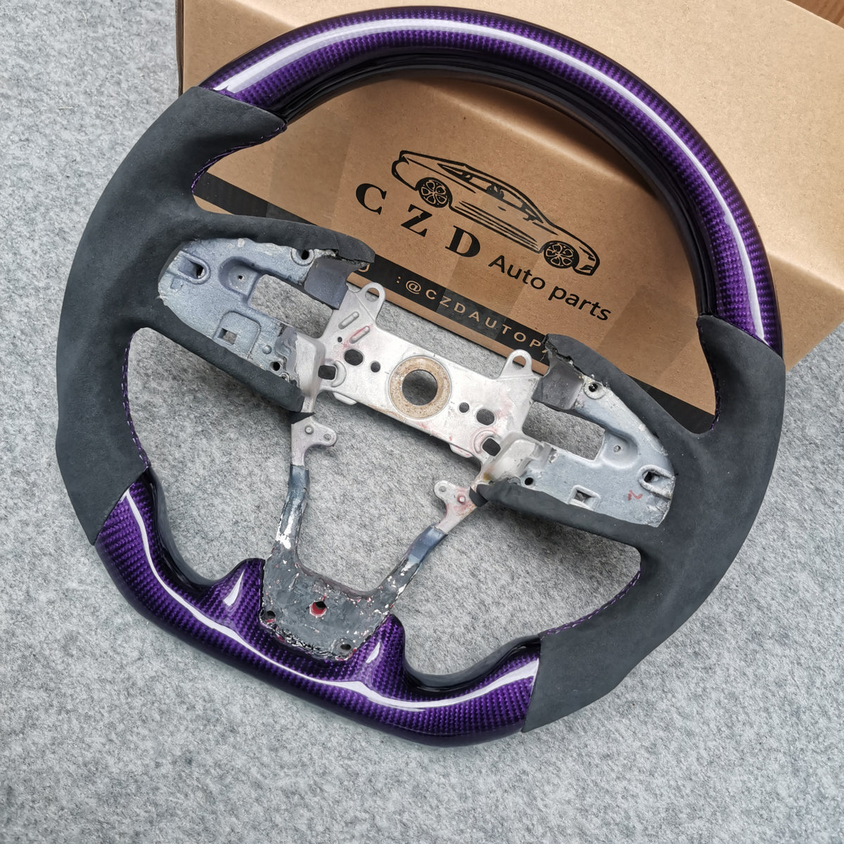 Type r /10th gen Civic/ FK8 steering wheel with Purple carbon fiber-CZ ...