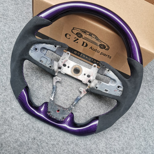 Type r /10th gen Civic/ FK8 steering wheel with Purple carbon fiber-CZD