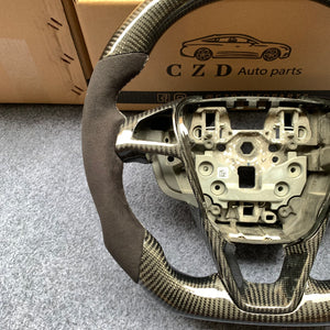CZD For Ford Fusion/Mondeo /EDGE 2013-2018 carbon fiber steering wheel with black Alcantara
