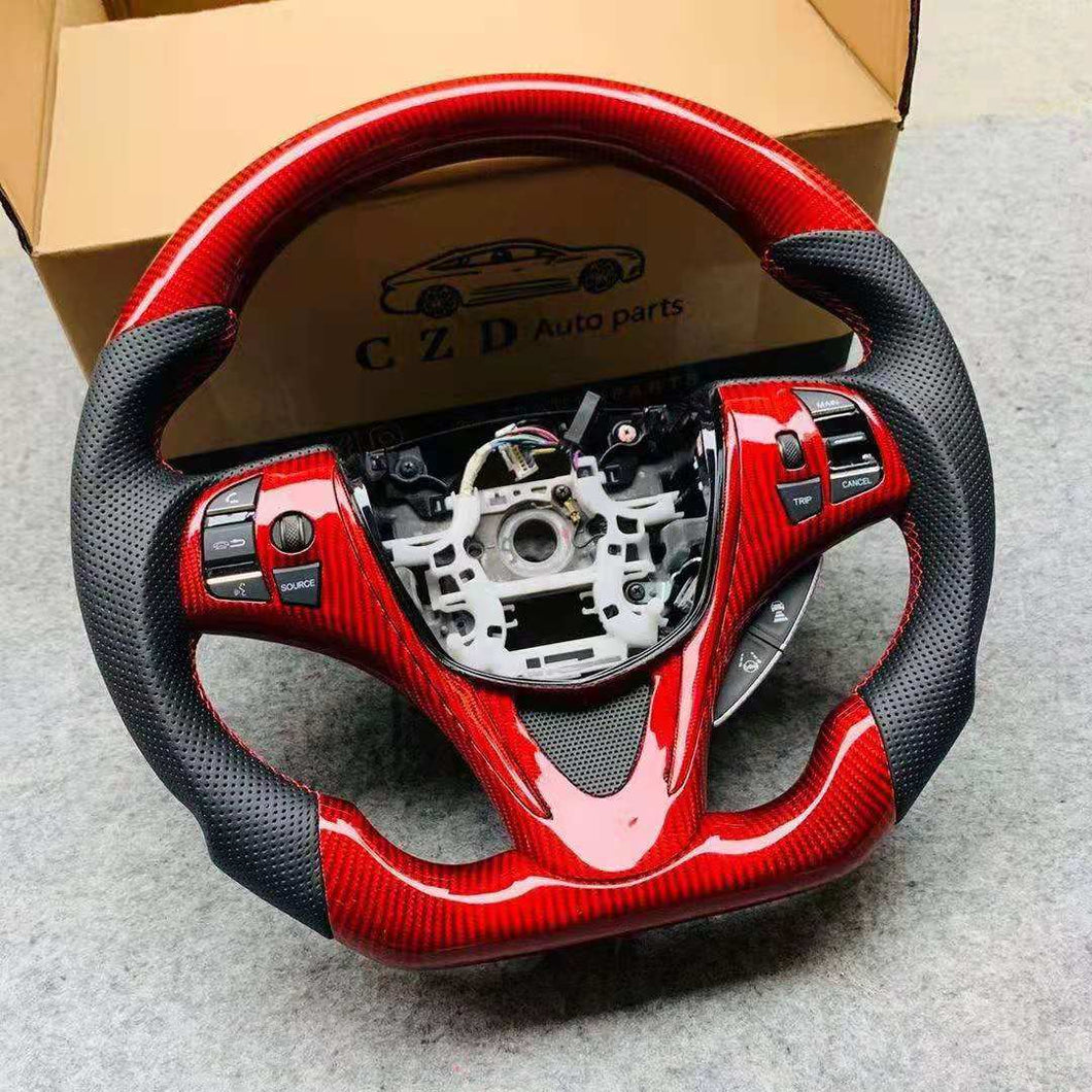 CZD 2015-2020 Acura TLX Red  carbon fiber steering wheel