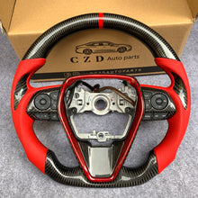 Load image into Gallery viewer, CZD 8thgen Camry 2018-2022 Camry SE/XSE/LE/TRD carbon fiber steering wheel