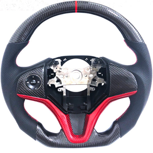 CZD  Carbon Fiber steering wheel For HONDA Fit/City/Vezel