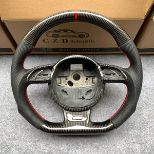 CZD 2008-2015 Audi B8 A4/A5/S4/S5/S6/RS5/SQ5 steering wheel with  carbon fiber