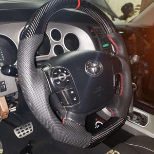 CZD Toyota tundra 2007/2008/2009/2010/2011/2012/2013 steering wheel with carbon fiber