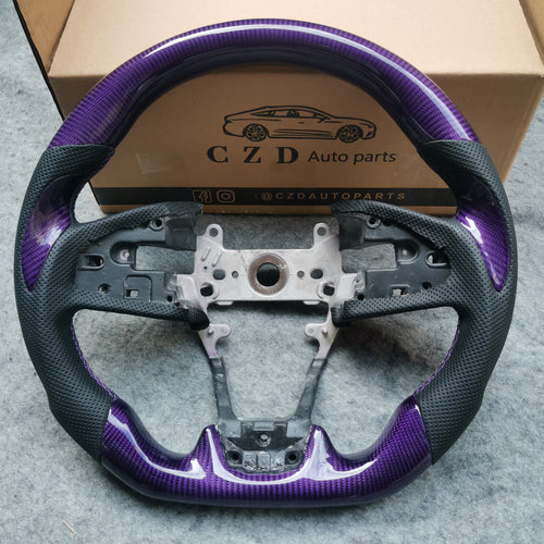 For 10th gen Civic/ FK8 steering wheel with Purple carbon fiber-CZD