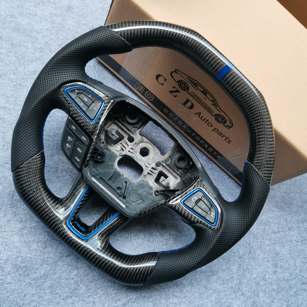 ford focus rs mk3/mk3.5 carbon fiber steering wheel -CZD