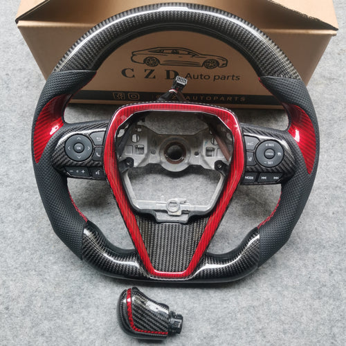 CZD Toyota Camry SE/XSE/LE/TRD 2018/2019/2020/2021/2022 carbon fiber steering wheel