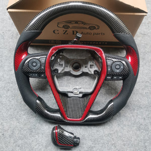 CZD 8thgen 2018/2019/2020/2021/2022 Toyota Camry SE/XSE/LE/TRD carbon fiber steering wheel