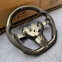 Load image into Gallery viewer, CZD- BMW F series M3/M4/F80/F82//f83/f87/F32/F34/435i  carbon fiber steering wheel with trim cover