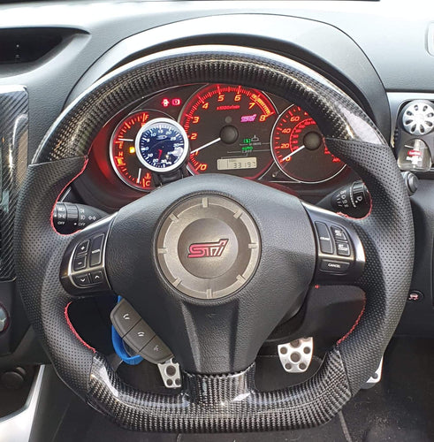 CZD 2008-2014 Subaru STI/WRX Carbon Fiber Steering Wheel