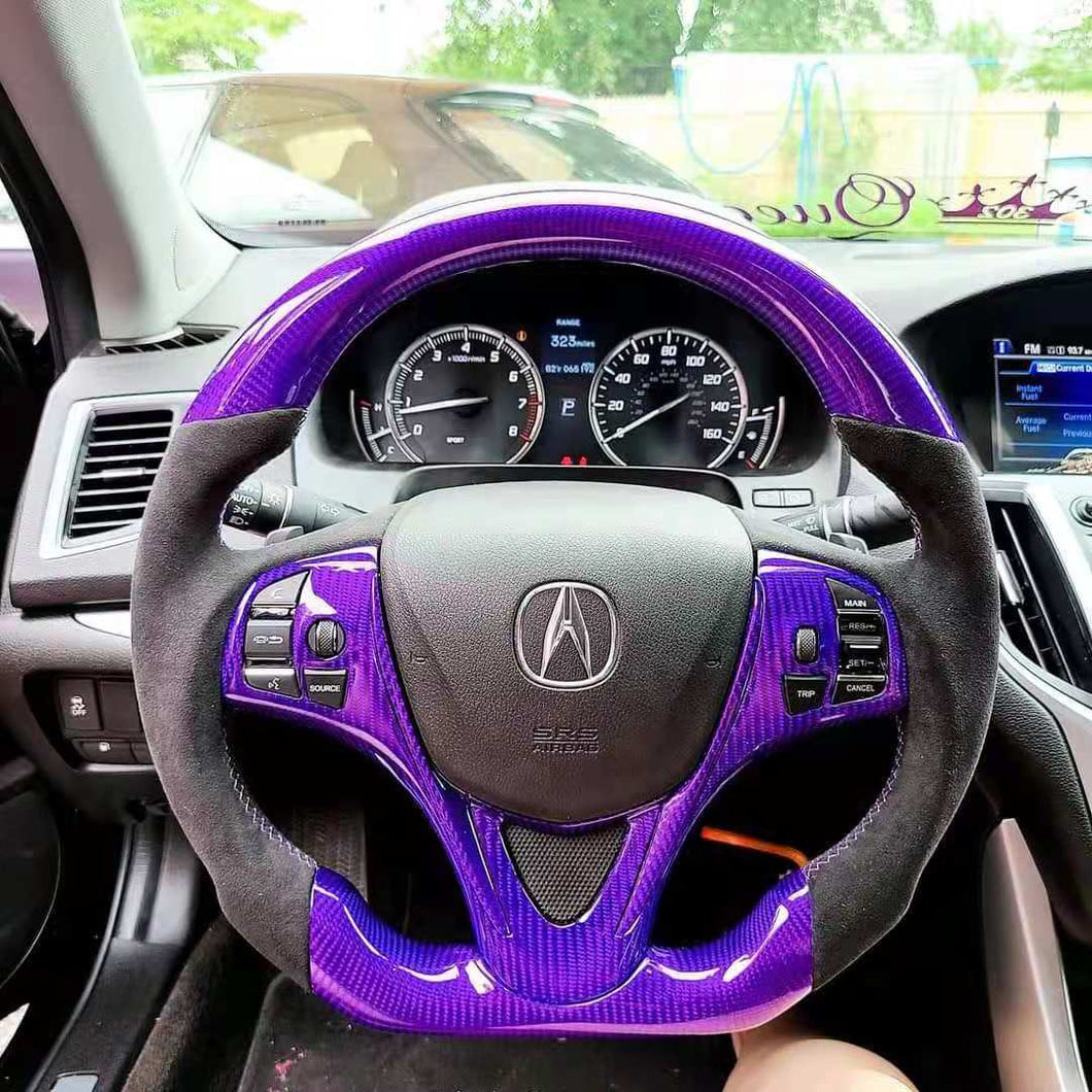 CZD 2015-2020 Acura TLX Purple carbon fiber steering wheel