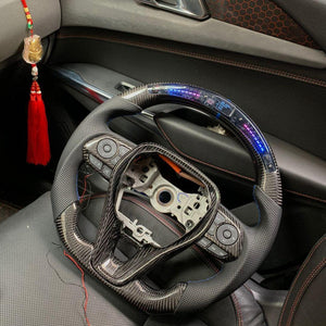 CZD 2019-2020 Corolla carbon fiber steering wheel with LED