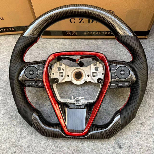 CZD 8th gen Toyota Camry xse/se/trd Carbon Fiber steering wheel