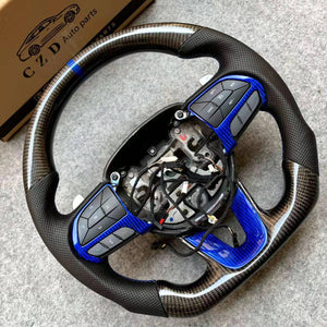 CZD 2015-2021 Dodge Challenger/Charger/SRT/392 carbon fiber steering wheel