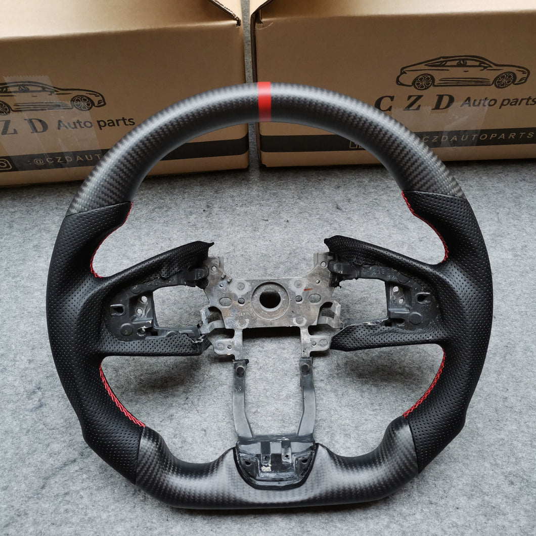 CZD 2016-2021 Honda FK8/Civic/FK7 carbon fiber steering wheel（Fit EU Version)