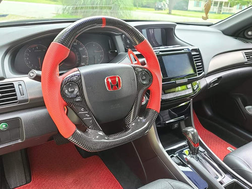 CZD 9th gen Honda accord carbon fiber steering wheel
